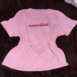 Shein Pink Baby Tee